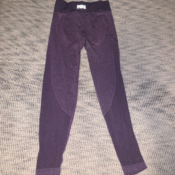 7 PAIR BUNDLE PINK VICTORIA’S SECRET SEAMLESS LEGGINGS IN VARIOUS COLORS -MEDIUM - Picture 3 of 15